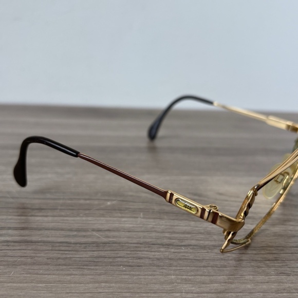 Cazal Sunglasses Model 956 Gold Made In Germany *Vintage* Authentic *FRAME ONLY* - Picture 8 of 10